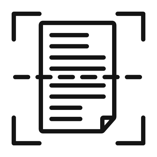 Document scanning icon