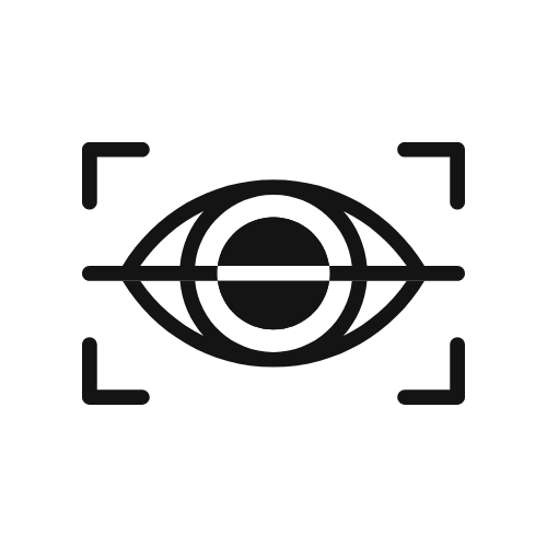 Eye scanning icon